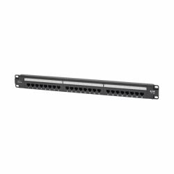 Eaton Tripp Lite N252-P24 Cat6 24-Port Patch Panel - PoE+ Compliant, 110/Krone, 568A/B, RJ45 Ethernet, 1U Rack-Mount, TAA 