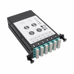 Eaton Tripp Lite N482-2M12-LC12 40Gb to 10Gb Breakout Cassette - [x2] 12-Fiber OM4 MTP/MPO [ Male with Pins ] to [x12] LC 