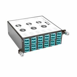 Eaton Tripp Lite N484-3M8-LC12 40/100Gb Breakout Cassette, 40Gb to 4 x 10Gb, 100Gb to 4 x 25Gb, [x3] 8-Fiber MTP/MPO to [x12] LC Duplex, Type-B Polarity 