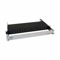 Tripp Lite N48LSM-32X32 Spine-Leaf MPO Panel with Key-Up to Key-Up MTP/MPO Adapter - 12F MTP/MPO-PC M/M, 8F OM4 Multimode, 32 x 32 Ports, 1U 