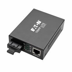 Eaton Tripp Lite N785-INT-SC-MM Gigabit Multimode Fiber to Ethernet Media Converter, 10/100/1000 SC, International Power Supply, 850 nm, 550M [1804.46 ft.] 