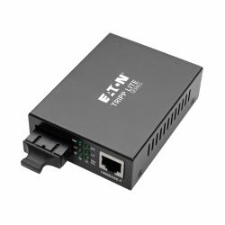 Eaton Tripp Lite N785-INT-SC Gigabit Multimode Fiber to Ethernet Media Converter, 10/100/1000 SC, International Power Supply, 1310 nm, 2,000 m [6,561 ft.] 
