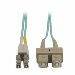 Eaton Tripp Lite N816-03M 10Gb Duplex Multimode 50/125 OM3 LSZH Fiber Patch Cable [LC/SC] - Aqua, 3M [10 ft.] 