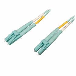 Eaton Tripp Lite N820-01M-OM4 10Gb/100Gb Duplex Multimode 50/125 OM4 LSZH Fiber Patch Cable [LC/LC] - Aqua, 1M [3 ft.] 