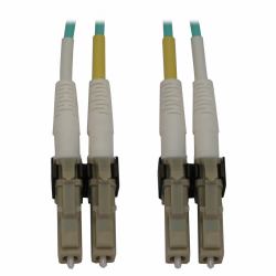Eaton Tripp Lite N820X-02M 400G Multimode 50/125 OM3 Switchable Fiber Optic Cable [Duplex LC-PC M/M], LSZH, Aqua, 2 m [6.6 ft.] 