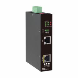 Eaton Tripp Lite NPOEI-60W-1G Industrial Gigabit Ethernet PoE injector, 60W PoE++, 802.3bt, Midspan, -40℃ to +75℃, IP30 housing, Dual 24-57VDC , DIN rail, 1 Port 