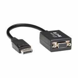 Eaton Tripp Lite P134-06N-VGA DisplayPort to VGA Active Adapter Video Converter [M/F], 6-in. [15.24 cm] 