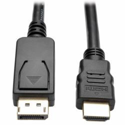 Eaton Tripp Lite P582-006-V2 DisplayPort 1.2 to HDMI Adapter Cable [DP with Latches to HDMI M/M], 4K, 6 ft. [1.8 m] 