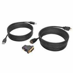 Eaton Tripp Lite P782-010-DH HDMI/DVI/USB KVM Cable Kit, 10 ft. [3.05 m] - USB 2.0, 4K 60Hz 