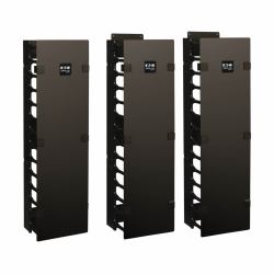 Eaton Tripp Lite SRCABLEVRT6 SmartRack 6-in. [15.24 cm] Wide High Capacity Vertical Cable Manager - Double finger duct with cover 