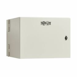 Eaton Tripp Lite SRN4G9US SmartRack Industrial Enclosure with Lock - NEMA 4, Wall Mount, Metal Construction, Hinged Back, 28 in. Depth, 9U, Gray 