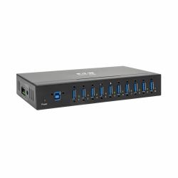 Eaton Tripp Lite U360-010-IND 10-Port Industrial-Grade USB 3.x [5Gbps] Hub - 20 kV ESD Immunity, Metal Housing, Mountable 