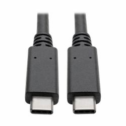 Eaton Tripp Lite U420-003-G2-5A USB-C Cable [M/M] - USB 3.2, Gen 2 [10 Gbps], 5A [100W] Rating, Thunderbolt 3 Compatible, 3 ft. [0.91 m] 
