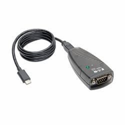 Eaton Tripp Lite USA-19HS-C USB-C to Serial DB9 RS232 Adapter Cable - 3 ft. [0.91 m] Keyspan, High-Speed [M/M], TAA 