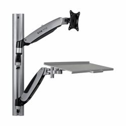 Eaton Tripp Lite WWSS1327RWTC Adjustable-Height Wall-Mount Sit-Stand Workstation, Single-Display 