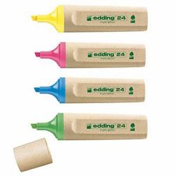 Edding EcoLine 24 marker 4 pc[s] Chisel/Fine tip Blue, Green, Pink, Yellow 