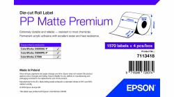 Epson PP Matte Label Premium, Die-cut Roll, 102mm x 76mm, 1570 Labels 