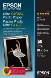 Epson Ultra Glossy Photo Paper - 10x15cm - 50 Sheets 