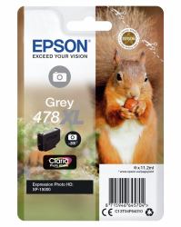 Epson Squirrel 478XL Claria Photo HD Single Grey Ink 