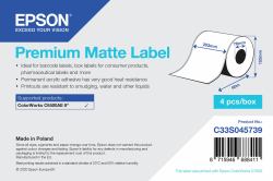 Epson Premium Matte Label - Continuous Roll: 203mm x 60m 