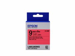 Epson Label Cartridge Pastel LK-3RBP Black/Red 9mm [9m] 