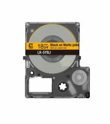 Epson Matte Tape – Yellow/Black 12mm[8m] – LK-4YBJ 