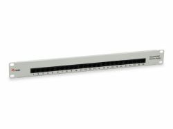 Equip 25-Port Cat.3 RJ45 ISDN Patch Panel, Light Grey 