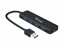 Equip 4-Port USB 3.2 Gen 1 Hub with USB-C Adapter 