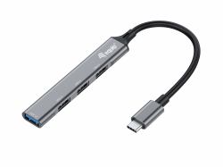 Equip 4-Port USB 3.0/2.0 Hub, USB-C 