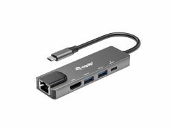 Equip USB-C 5 in1 Multifunction Adapter, HDMI, Gigabit LAN, USB 3.2 GEN1, 100W USB PD 