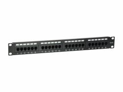 Equip 24-Port Cat.5e Unshielded Patch Panel, Black 
