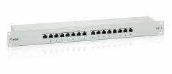 Equip 16-Port Cat.6 Shielded Patch Panel, Light Grey 