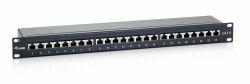 Equip 24-Port Cat.6 Shielded Patch Panel, Black 