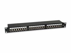 Equip 24-Port Cat.6 Shielded Patch Panel, Light Grey 
