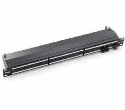 Equip 24-Port Cat.6A Shielded Patch Panel, Light Grey 
