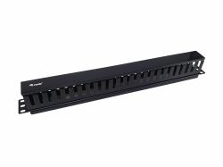 Equip 19" Rack Mount Cable Management Panel, Black 