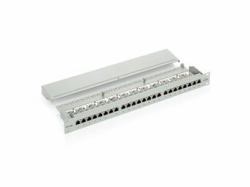 Equip 16-Port Cat.5e Shielded Patch Panel, Light Grey 