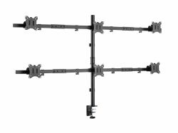 Equip 17"-32" Articulating 6 Monitor Desk Mount Bracket 