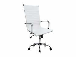 Equip Office Chair, Ribbed Upholstery, High-Back, White 
