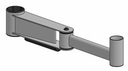 Ergonomic Solutions SP2, 400mm Elbow Arm, -BLACK- - MOQ 25 pcs - Warranty: 60M