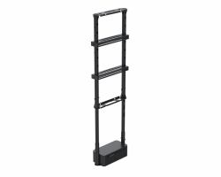 Ergonomic Solutions SpacePole Digital Signage Dual-sided, height adjustable window mount for portrait screens up to 75" [up to VESA 400x600] 