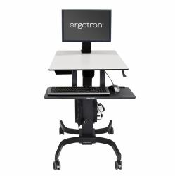 Ergotron WorkFit-C, Single LD Sit-Stand Workstation Black, Grey Multimedia cart 