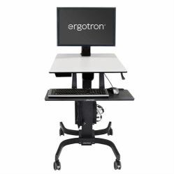 Ergotron WorkFit-C, Single HD Sit-Stand Workstation Black, Grey Multimedia cart 