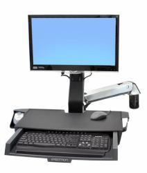 Ergotron StyleView Sit-Stand Combo Arm with Worksurface 61 cm [24"] Wall 