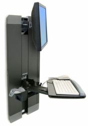 Ergotron StyleView Vertical Lift, Patient Room 61 cm [24"] Black 