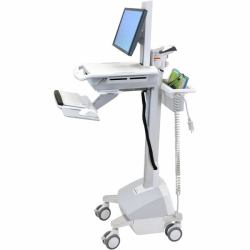 Ergotron StyleView EMR, LiFe Powered, EU Aluminium, Grey, White Multimedia cart 