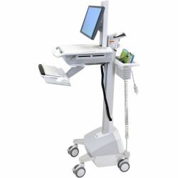 Ergotron StyleView EMR, LiFe Powered, UK Aluminium, Grey, White Multimedia cart 