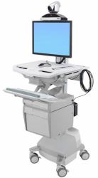 Ergotron SV44-53T1-C multimedia cart/stand Aluminium, Grey, White Flat panel 