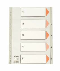 Esselte Index 1-5 PP A4 Grey 