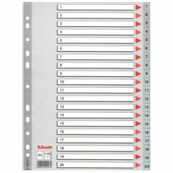 Esselte Index 1-20 PP A4 Grey 